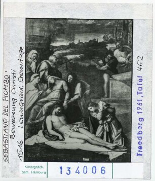 Sebastiano del Piombo: Beweinung Christi. Leningrad, Eremitage