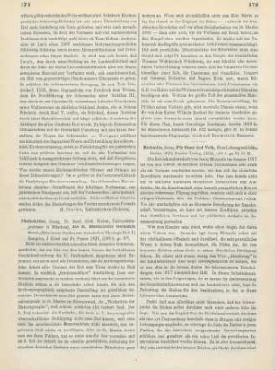 172-173 [Rezension] Michaelis, Georg, Für Staat und Volk