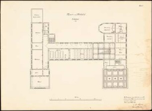 Kunstmuseum und Kunstgewerbeschule: Grundriss 2. Stockwerk 1:150