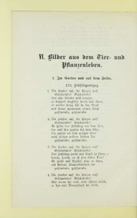 VI. Bilder aus dem Tier- und Pflanzenleben