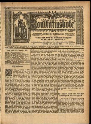 Erste Ausgabe vom Sonntag, den 06. Februar 1910.