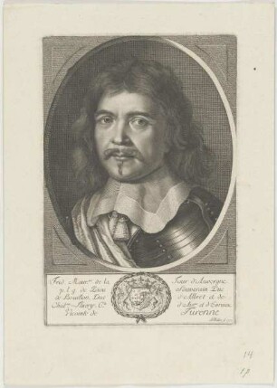 Bildnis des Frid. Maurice de la Tour d'Auvergne
