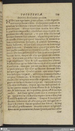 DCCIII. De Consule quodam