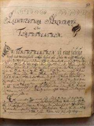 Handschrift zur Fortifikation von Städten