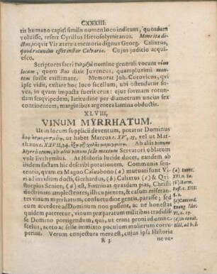 XLVIII, Vinum Myrrhatum.