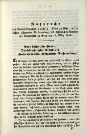 Mittheilungen des Historischen Vereines für Steiermark. 7. 1857