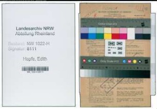 Entnazifizierung Edith Hopfe , geb. 07.06.1922 (Kaufmaennische Angestellte)