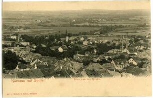 Kamenz. mit Spittel Blick von der Kirche