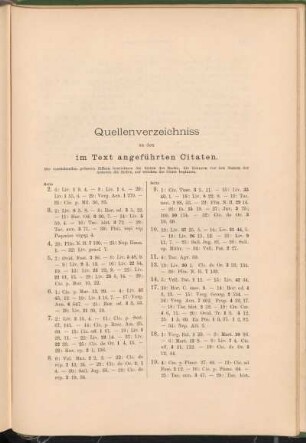 Quellenverzeichniss zu den im Text angeführten Citaten.