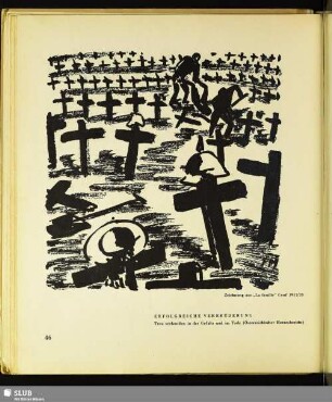 Erfolgreiche Verbrüderung : Zeichnung aus "La feuille", Genf 1917/20