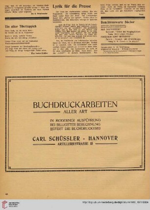 Beachtenswerte Bücher
