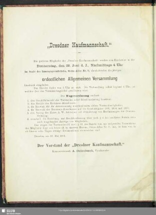 „Dresdner Kaufmannschaft“