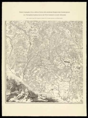 Tabula Geographica exhibens Partem infra montanam Burggraviatus Norimbergensis (Faksimile)
