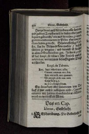 Das 60. Cap. Icterus, Gelbsucht.