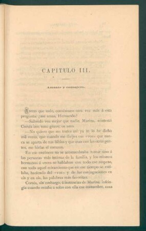 Capítulo III. - Amante y consejera.