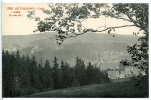 Neuhausen. Blick auf Neuh. und Schloss Purschenstein