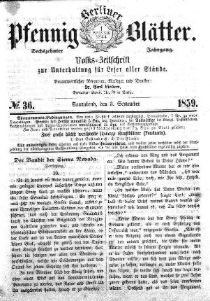 No. 36, Sonnabend, den 3. September