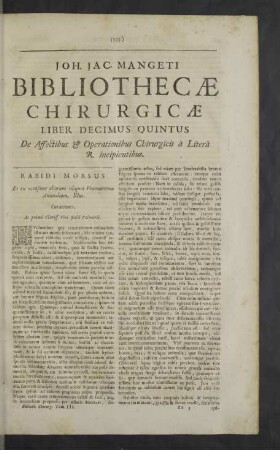 Liber decimus quintus. ... à Litera R. ...