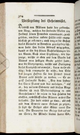 Versiegelung des Geheimnisses