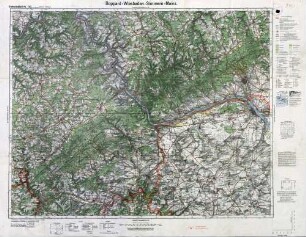 Reichskarte: Einheitsblatt 120 (1cm-Karte) Boppard-Wiesbaden-Simmern-Mainz