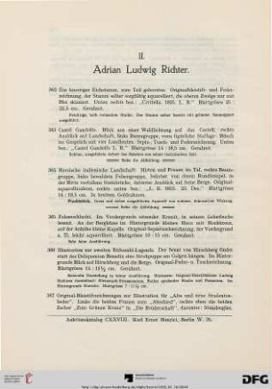 II. Adrian Ludwig Richter (Nr. 362-371)