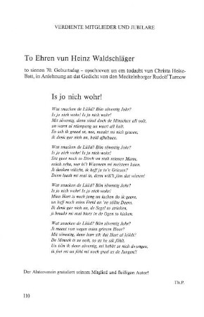 Verdiente Mitglieder und Jubilare