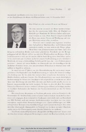 Antrittsrede vom 14. Dezemberg 2002