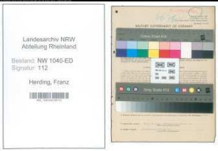 Entnazifizierung Franz Herding , geb. 17.01.1901 (Lehrer)