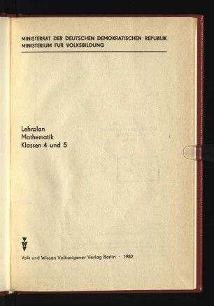 1982: Klassen 4 und 5