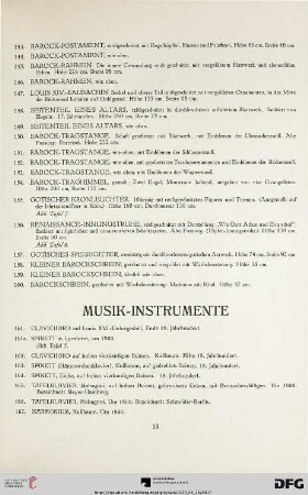 Musikinstrumente (Nr. 161-180)