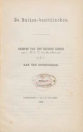 De buiten-bezittinchen