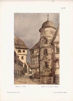 Straße, Leonberg: Perspektivische Ansicht (aus: Architekt. Rundschau, hrsg.v. Eisenlohr & Weigle, 1910)