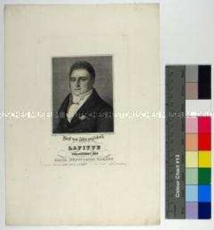Porträt des französischen Politikers und Bankiers Jacques Laffitte - Blatt Nr. 33 der Serie "Zeitgenossen"