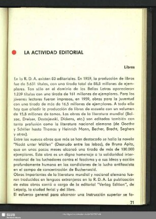 La Actividad Editorial