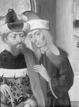Hauptaltar — Szenen aus dem Leben der Heiligen Nikolaus und Viktor — Szenen aus der Viktorslegende — Viktor liegt unter einem Mühlstein
