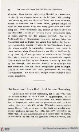 Het leven van Hans Bol, Schilder van Mecchelen