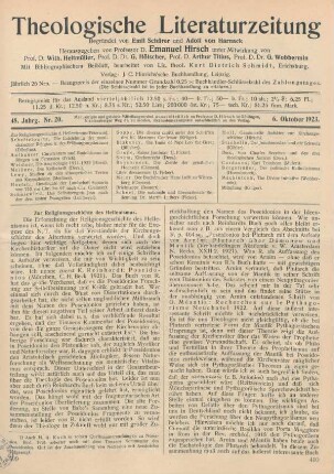 409-414 Zur Religionsgeschichte des Hellenismus