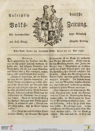 Erster Band. Sieben und Dreißigstes Stück
