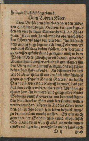Vom Todten Meer.
