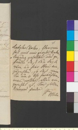 Brief von Goethe, Ottilie von geb. von Pogwisch an Goethe, Johann Wolfgang von
