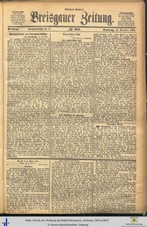 12.11.1901 (Erstes Blatt)