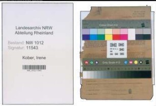 Entnazifizierung Irene Kober , geb. 01.07.1919 (Lehrerin)
