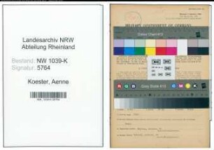 Entnazifizierung Aenne Koester , geb. 18.01.1906 ()