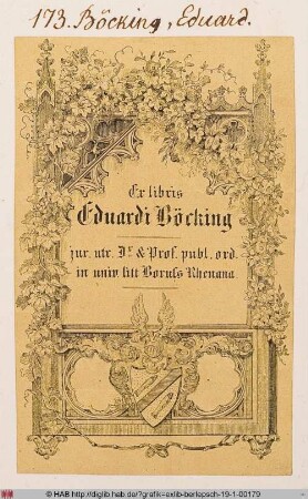 Exlibris des Eduard Böcking