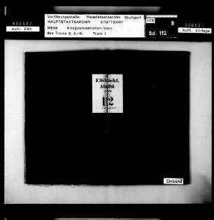Kriegsstammrolle der Feldschlächtereiabteilung 281