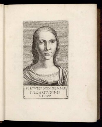 Virtutes Non Gemmæ Pulchritudinis Decus.
