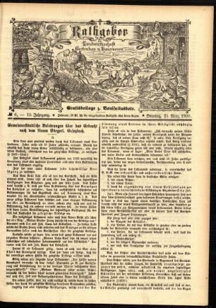 Ausgabe vom Sonntag, den 25. März 1900.