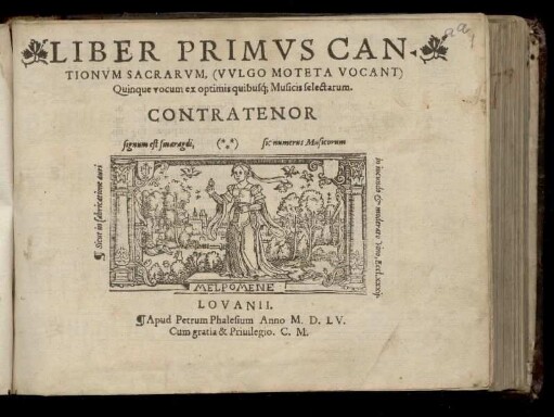 Liber primus cantionum sacrarum ... quinque vocum. Contratenor