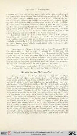 Heimatschutz und Wohnungsfrage