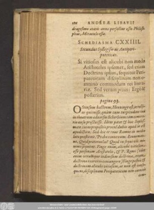 Schediasma CXXIIII.